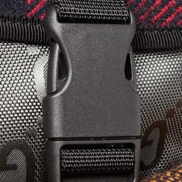 Gucci Red/Yellow/Grey GG Econyl Nylon Off The Grid Backpack Bag - Picture 12 of 12